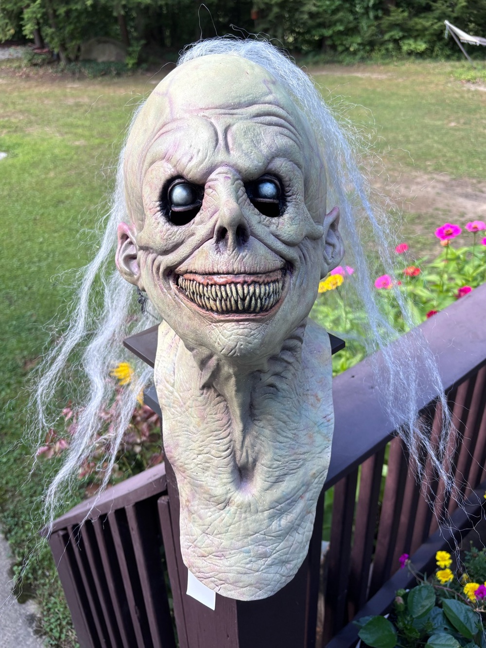 Freaky Uncle Fester Halloween Mask Costume